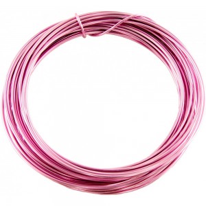 Aluminium Wire Baby Pink 2.0mm 2 Metre Aluminium Wire Baby Pink 2.0mm 2 Metre