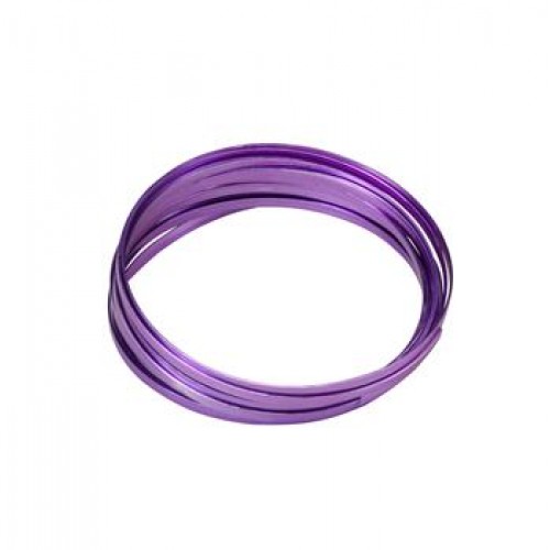 Flat Aluminium Wire Lavender 2 Metre Flat Aluminium Wire Lavender 2 Metre