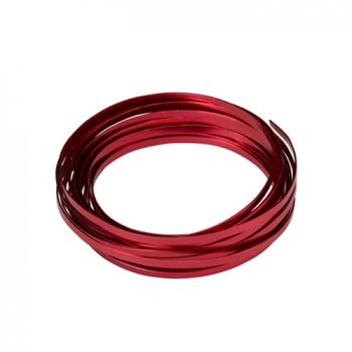 Flat Aluminium Wire Red 2 Metre Flat Aluminium Wire Red 2 Metre