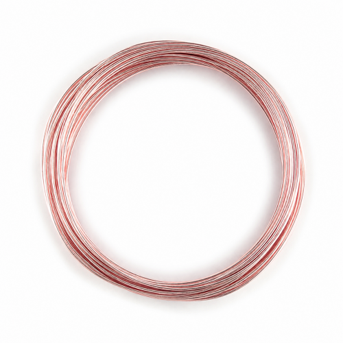 Rose Gold Coloured Copper Wire 0.4mm 20 Metre